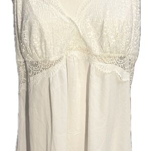INC International Concepts Cream Lace Gown